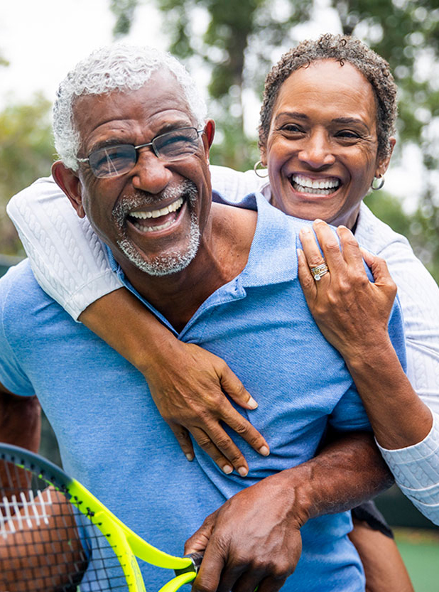 A couple enjoying life